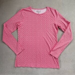 Coolibar Everyday Printed Long Sleeve Shirt. Small. Pink.